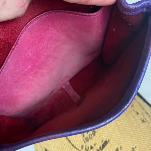 Recycled Riot hand dyed Vintage Coach Compact Pouch - Picture 11 of 15